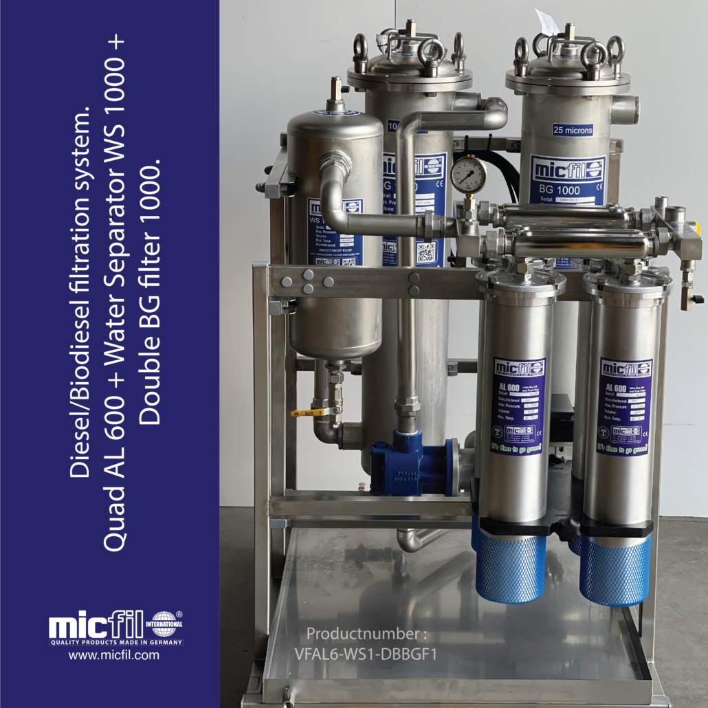 Marfied Water Unit System フィルター Quad AL 600 + Water Separator WS 1000 + DB BG Filter 1000